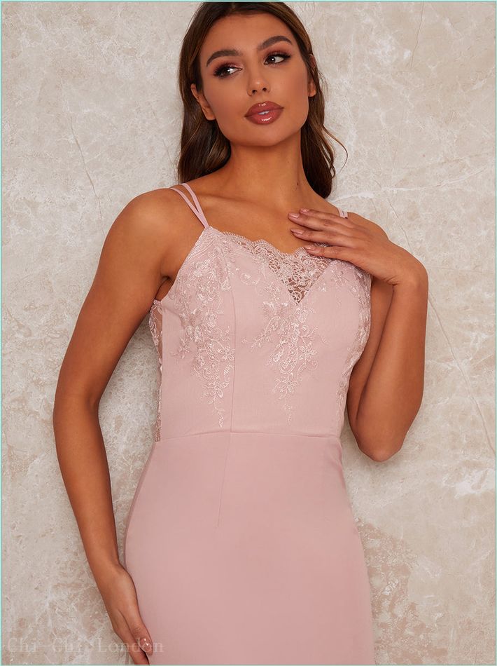  Lace Bodycon Dress in Nude 9633MI